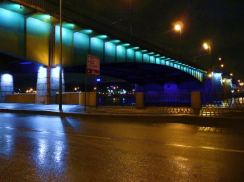Подсветка Кантемировского моста