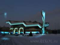 Эскиз подсветки здания пав.N6 Ленэкспо, СПб