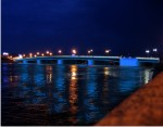 Подсветка моста в период ночной навигации